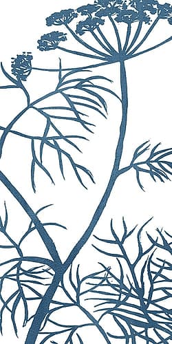 Botanical Panel Blues 3 Nature Print