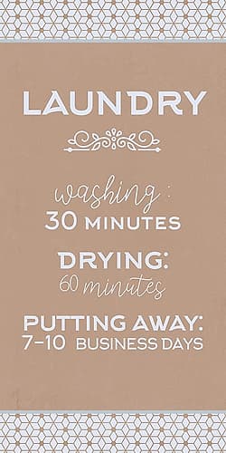 Laundry Business Days V2 Leisure Print