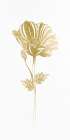 Champagne Gold Floral 1 Art Print