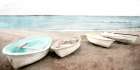Beached Boats Art Print