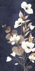Floral Navy Branches 2 Art Print