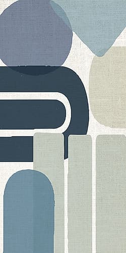 Abstract Shape Panel 2 Art Print
