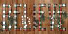 Believe Plaid Art Print