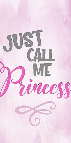 Just Call Me Princess Kids Print