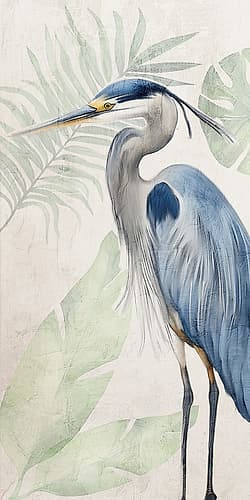 Heron Panel 2 Animals Print