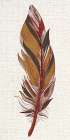 Feather Linen Panel 1 Art Print