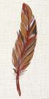 Feather Linen Panel 2 Art Print