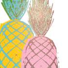 Pineapple Bright 1 V2 Art Print