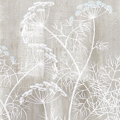 Neutral Botanical Square 3 Art Print