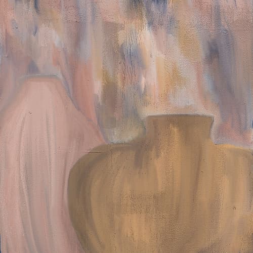 Potted Pink Art Print by Kimberly Allen