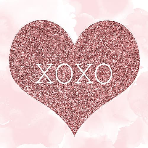 Glitter Heart 3 Kids Print