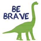 Brave Dino 1 Art Print