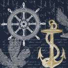 Sea Letters 2 Art Print