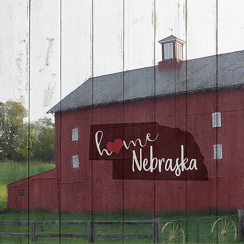 Home Nebraska Art Print