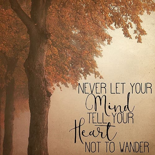 Never Let your Mind Inspirational Print