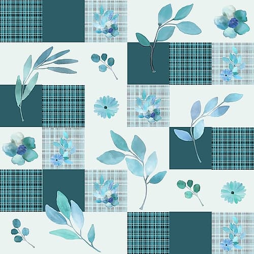Blue Hues Full Pattern Art Print