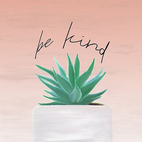 Brave and Kind 2 Inspirational Print