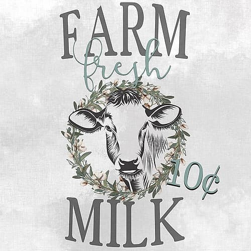 Farm Fresh Milk Art Print