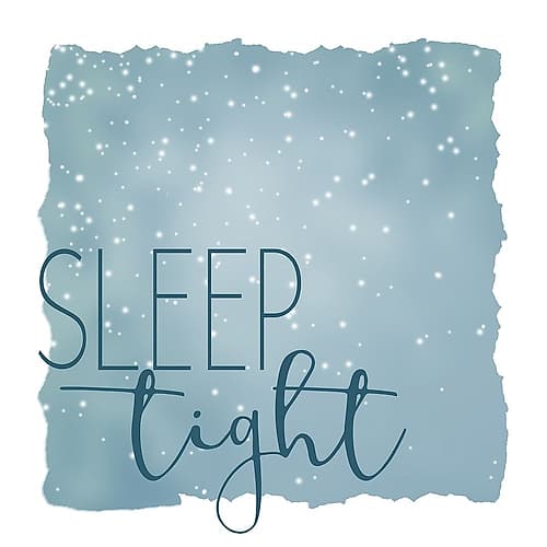 Sleep Tight 1 Blue Art Print