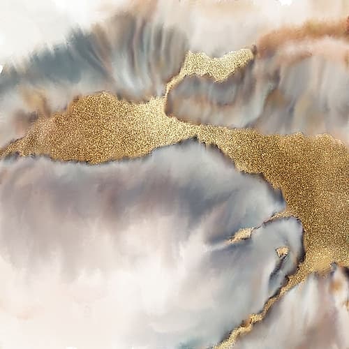 Stream of Gold Art Print by Kimberly Allen