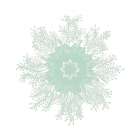 Mint Spirals 1 Art Print
