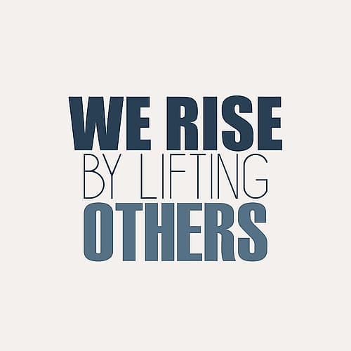 We Rise Inspirational Print