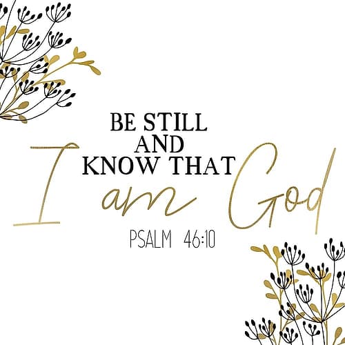 I am God Square Art Print