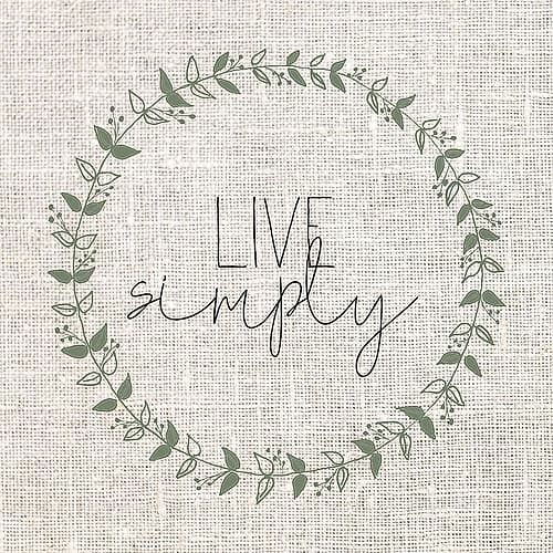 Live Simply Inspirational Print