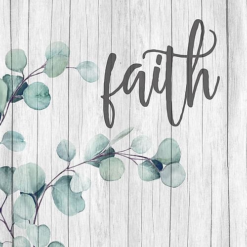 Love Faith Family 2 Art Print by Kimberly Allen