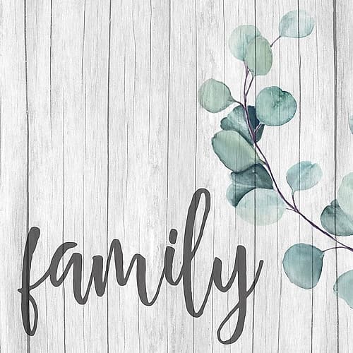 Love Faith Family 3 Art Print