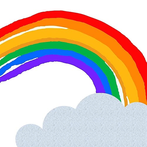 Rainbow 3 Kids Print