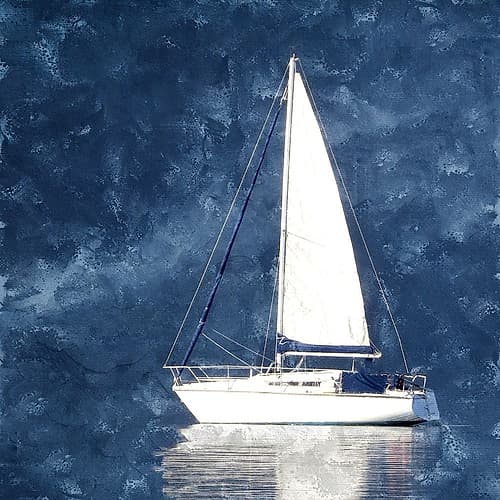Into the Blue Coastal Print