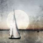 Moonlight Sail Art Print