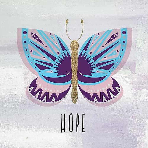 Patterned Butterfly 2 Art Print
