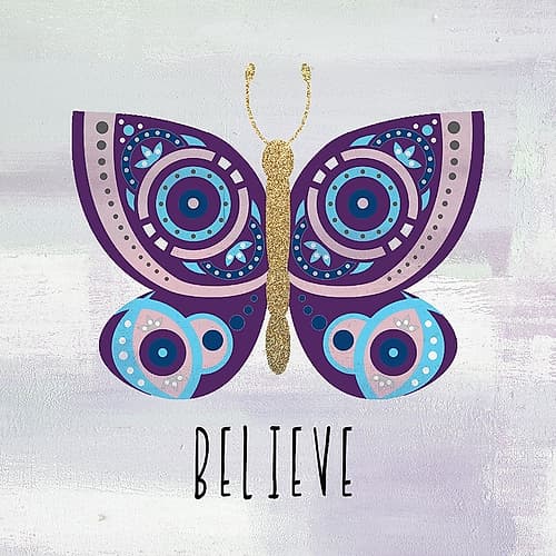 Patterned Butterfly 4 Art Print