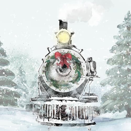 Winter Train 2 Art Print