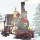 Winter Train Art Print