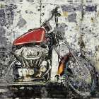 Grunge Bike 1 Vintage Print