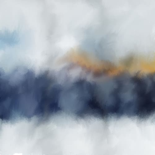 Bluescape Art Print by Kimberly Allen