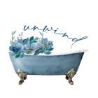 French Blue 1 Bathroom Art Print