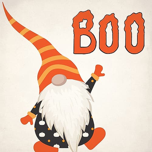 Halloween Gnomes 1 v2 Art Print