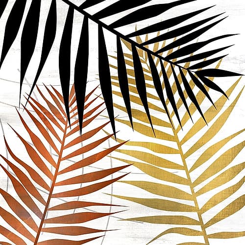 Mettalic Palms 1 Nature Print
