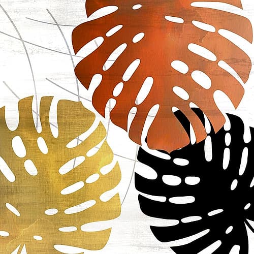 Mettalic Palms 2 Art Print