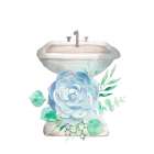 Recharge 3 Bathroom Art Print