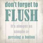 Flush Bathroom Art Print