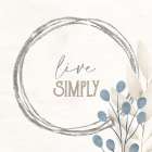 Simply Blessed Floral 6 Art Print