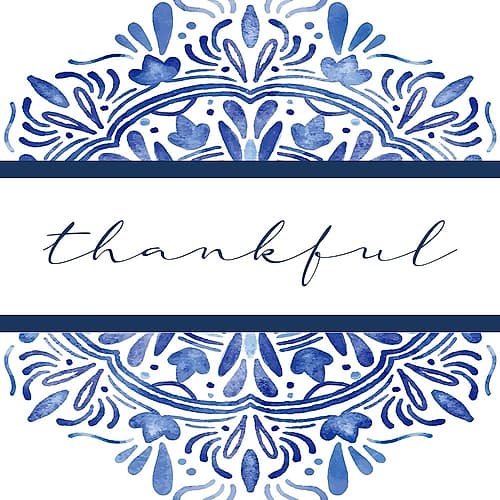 Thankful Medallion Art Print
