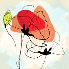 Poppy Square 3 Art Print