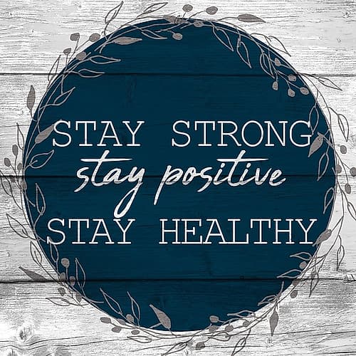 Stay Positive Art Print