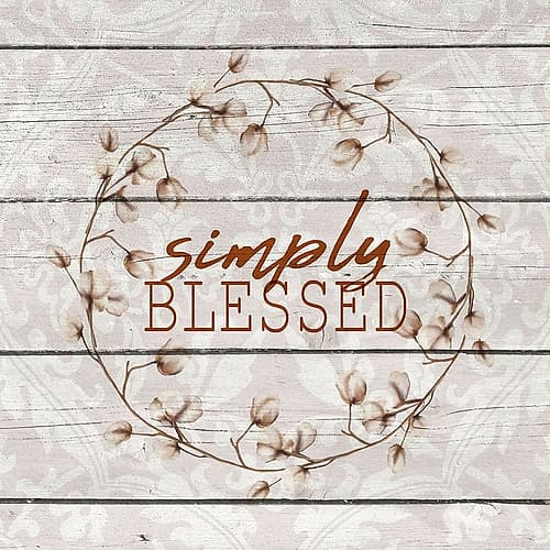 Simply Blessed Cotton Art Print